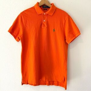 POLO RALPH LAUREN Men's' Orange 100% Cotton Polo Preppy Designer Size M